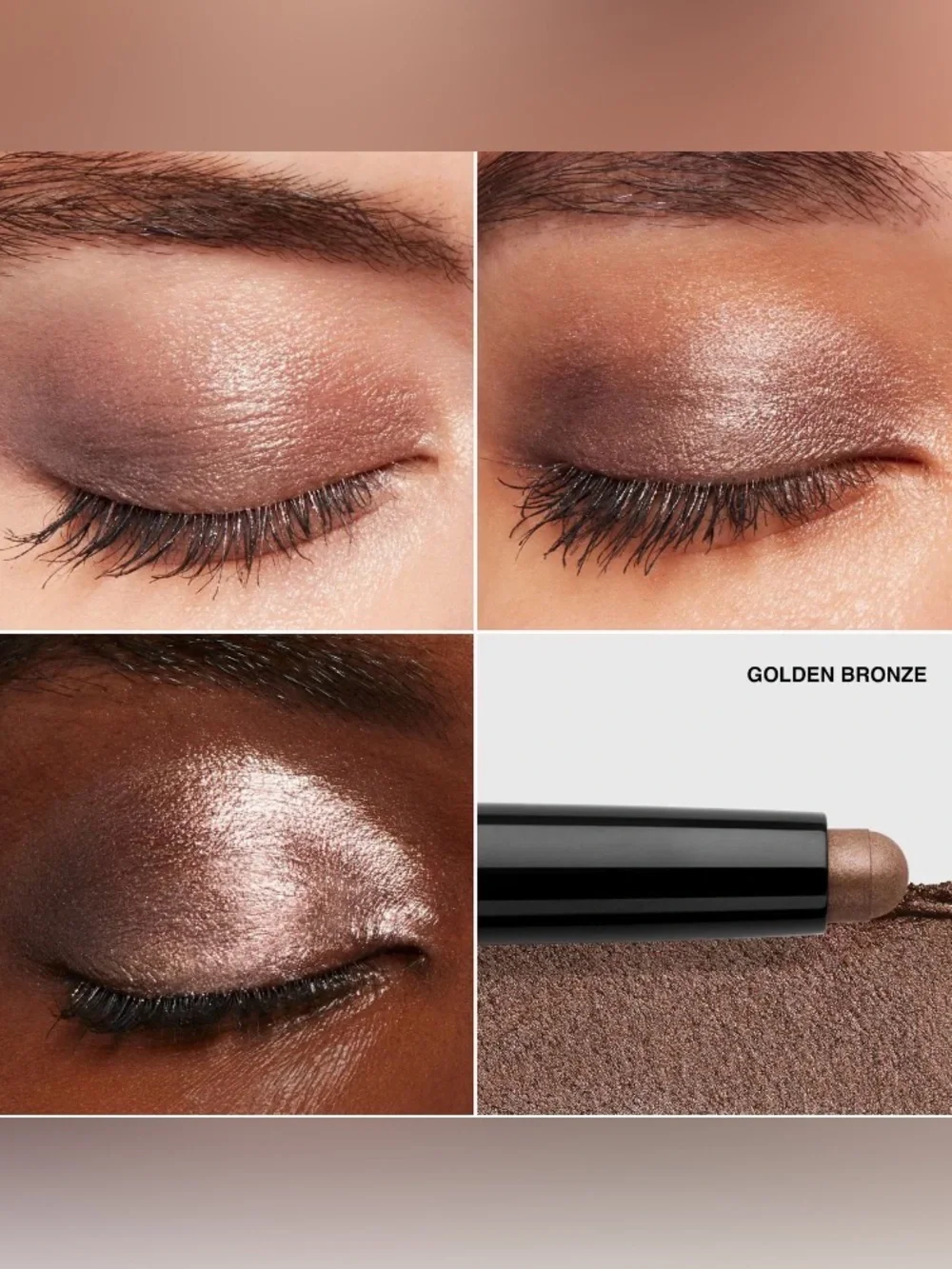 Bobbi Brown Long-Wear Waterproof Cream Eyeshadow Stick Golden Bronze-Full Size